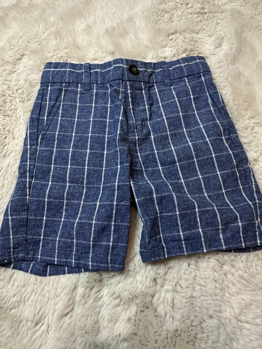 Janie & Jack Boys Checkered Shorts- Size 5